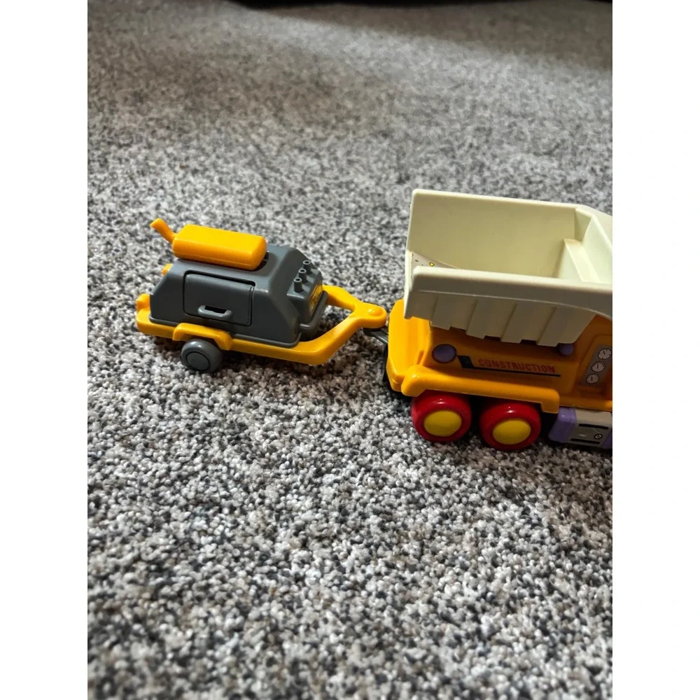 Vintage KW Construction Truck Set 1980s Cement Mixer Excavator Dump Truck 3pc